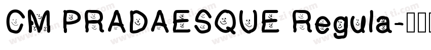 CM PRADAESQUE Regula字体转换